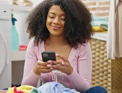 Woman Ordering Laundry Services 1200X1200